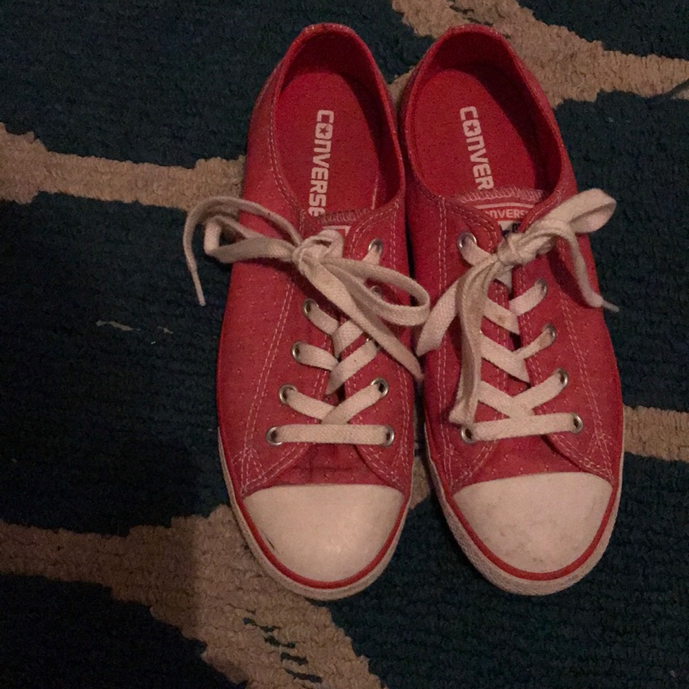 SOLD Red converse shoes